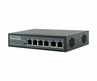 OSNOVO SW-20600/B(60W) PoE коммутатор Fast Ethernet на 6 портов