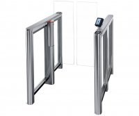 PERCo-ST-11Pay с крышками из нержавеющей стали и створками 300 мм высотой 1300 мм