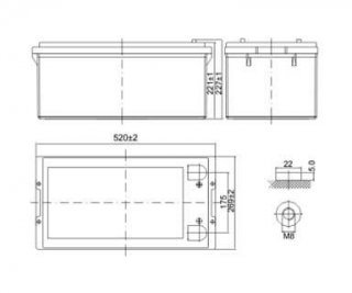DELTA DTM 12250 L аккумулятор фото