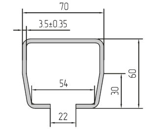 Alutech комплект с неоцинкованной шиной SG.01.002.А 9 метров и стальными роликами для ворот до 450кг фото