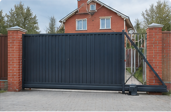 Откатные ворота профиль 80x20